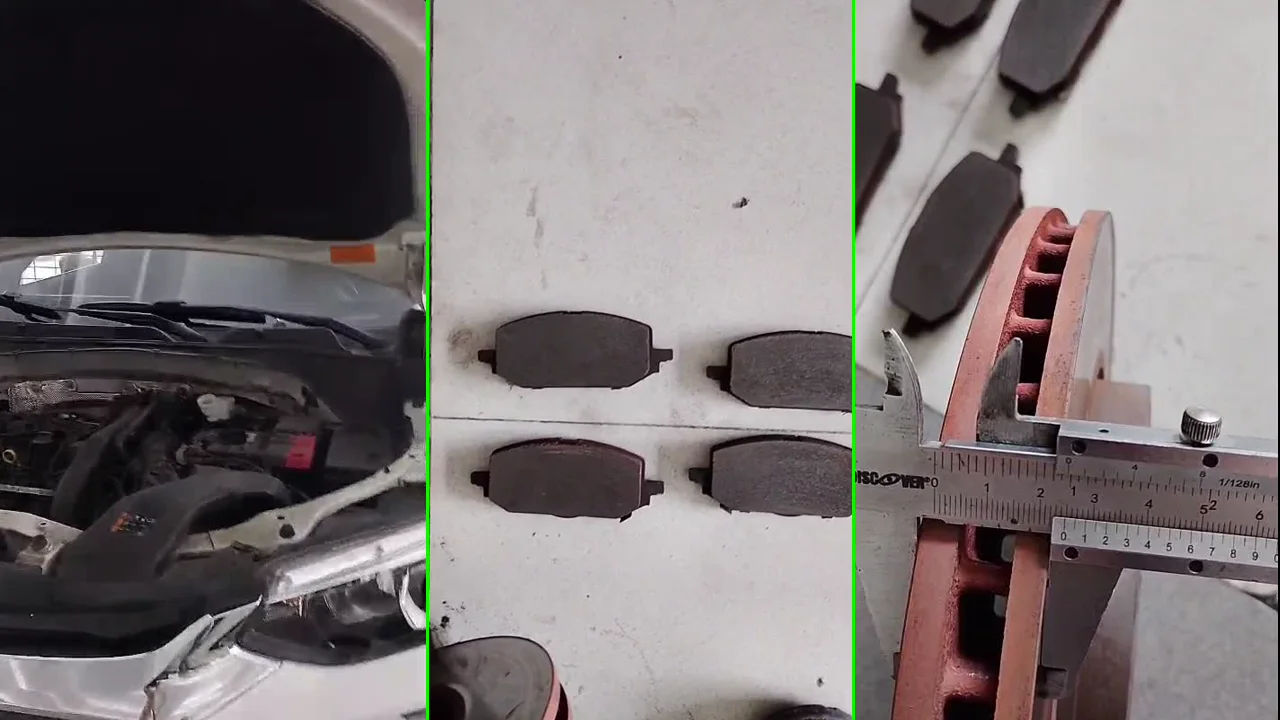 Cambio de pastillas delanteras y control de discos en Chevrolet Tracker