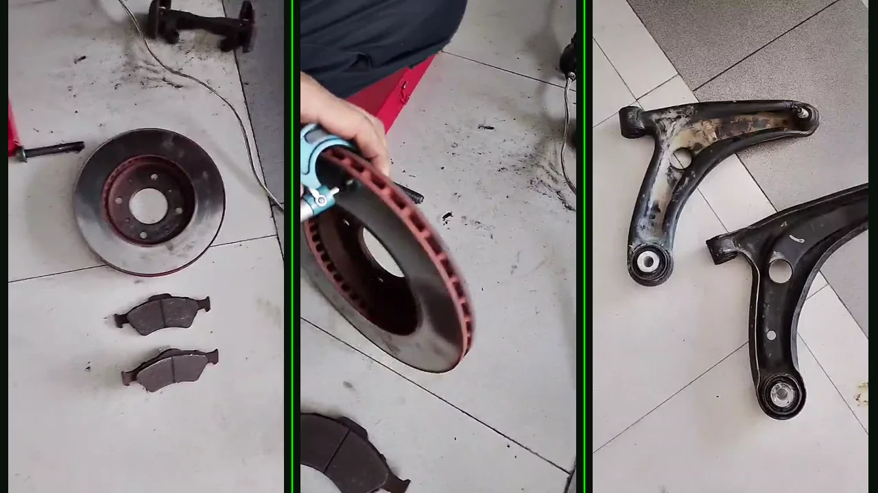 Diagnóstico de frenos y bujes de tijera en Honda Fit